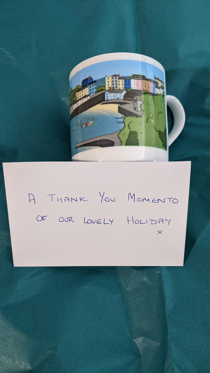 Sending out a thoughtful thank you gift for someone today #tenby