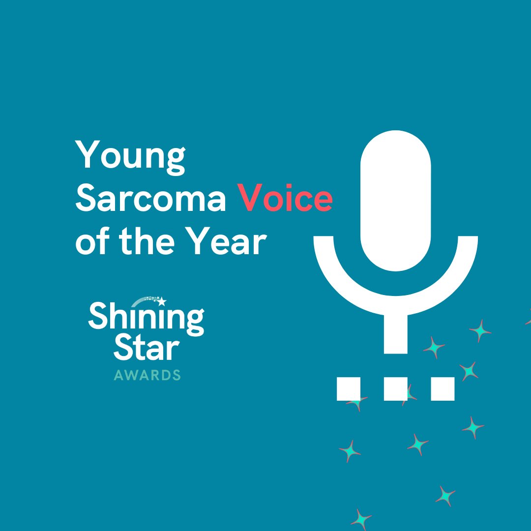 Voting for the first Sarcoma UK Shining Star Awards is now... open!

Vote now til 31 August for

⭐ Gaz Emmerson Fundraiser of the Year
⭐ Sarcoma Research of the Year
⭐ Sarcoma Support Champion of the Year
⭐ Young Sarcoma Voice of the Year

You decide.

sarcoma.org.uk/VOTE