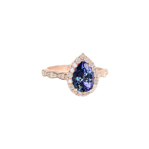 Gorgeous bridal ring for engaging couples. Catches the attention of others and stands out stunningly in front of your loved ones. 

#Tanzanite, #stackableset, #haloring, #proposalring

bit.ly/3zamEfb 

W189 G092 LUNA BRIDAL ENGAGEMENT RING - TANZANITE PEAR