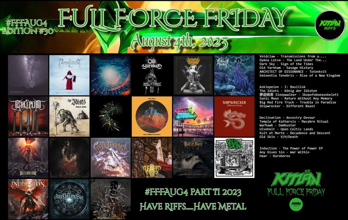 FULL FORCE FRIDAY:⚔️August 4th, 2023🔥⚔️

' White man came across the sea, He brought us pain and misery, He killed our tribes, he killed our creed....🔥

📢41 for the Walls of Deth!➡️Run to the Hills....Have Riffs, Have Metal!

#FFFAug4 Comment and RT.🤘👹🤘#KMäN