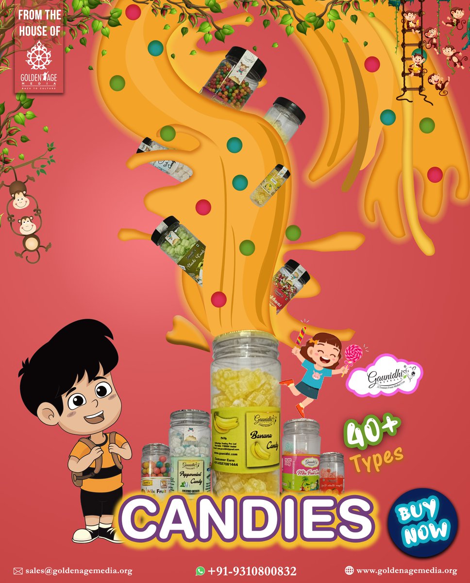 Check our Exciting, Mouth Watering range of Gaunidhi candies for children from age 5 to 85
.
Buy Now- shorturl.at/fsOU6
.
#kids #organic #gaunidhi #goldenagemedia #Candies #krishna #Fun #mouthfreshner #afterfood #KidsCandies #SweetTreats #CandyForKids #YummyCandies #KidsLov