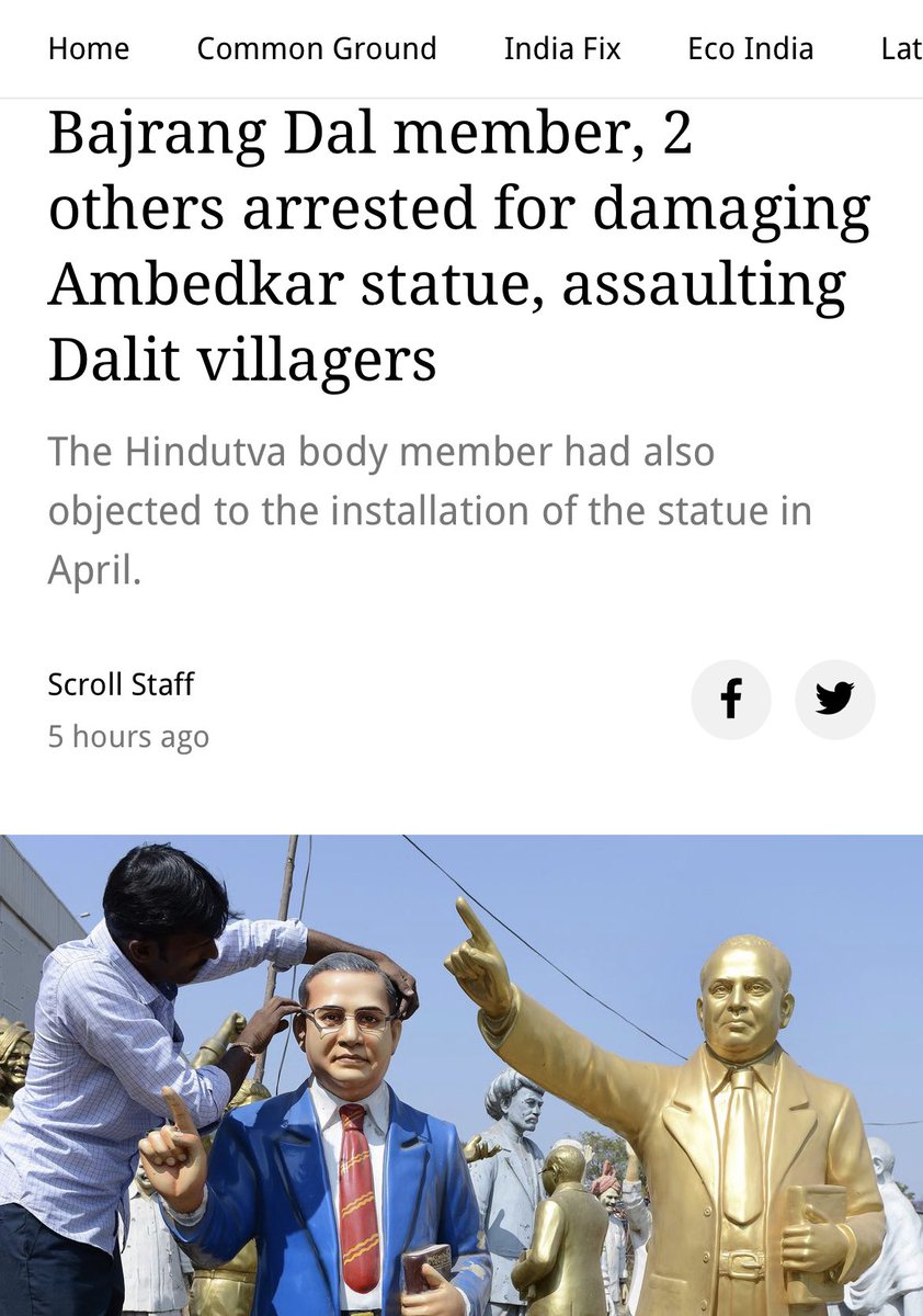 “I shall be satisfied if I make Hindus realize that they are the sick men of India and that their sickness is causing danger to the health and happiness of other Indians.” Dr. B.R. Ambedkar #AmbedkarStatue #CasteDiscrimination