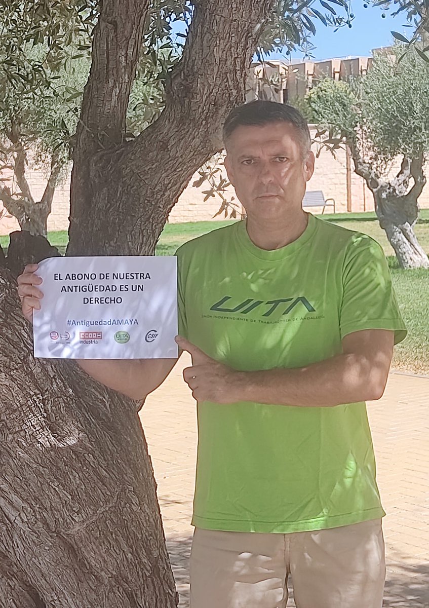 UITA_AGAPA's tweet photo. Desde UITA AGAPA mostramos nuestro apoyo a los trabajadores de @AndaluciaAMAyA

📢📢📢  #AntiguedadAMAYA

@antoniosanz
@CarmenCrespoPP
@JuanMa_Moreno
@Plan_INFOCA https://t.co/jPY9FsMUOi