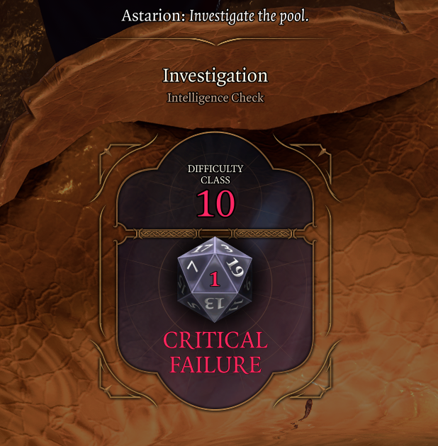 Benj8m1n's tweet photo. My experience with Baldur's Gate 3 so far. #BaldursGate3 #FirstRoll https://t.co/SvWOH4tMxu