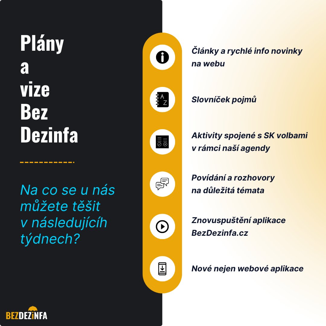 BezDezinfaAPP's tweet photo. Prázdniny jsou v plném proudu, pro mnohé okurková sezóna, ale ne pro náš tým💪Propaganda si dovolenou nebere a my pokračujeme v odplevelení vašich Twitterovych záhonů. Mrkněte, co pro vás chystáme  Děkujeme všem za dosavadní podporu, vážíme si vaší důvěry! Krásné léto všem ☂️🍹 https://t.co/77r1SI2ntW