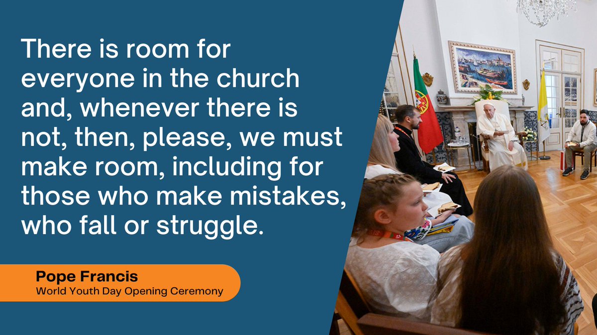 At #WYDLisbon <a href="/Pontifex/">Pope Leo XIV</a> keeps preaching the #Jesus of inclusion, the good shepherd, who does not wag a finger at the lost sheep but welcomes it with open arms! 

<a href="/npsc_schools/">NPSCDSB</a> #WYD2023 #WYDLisbon2023