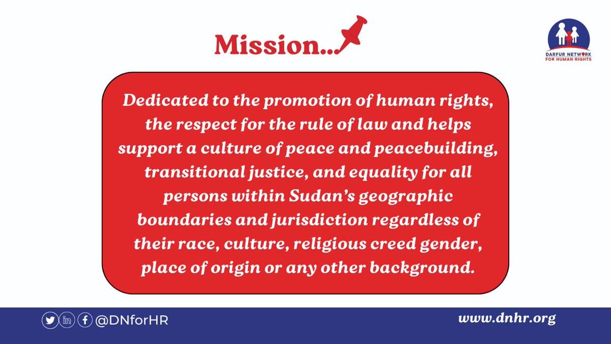 #SudanWeWant

As our advocacy work continues against the #HumanRightsViolations, we want to remind you about our mission.

Every human life matters and so their rights!
#ProtectCivilians #RespectHumanRights

@NEDemocracy @alberdiorg @REDRESSTrust @hrw @freedomhouse…