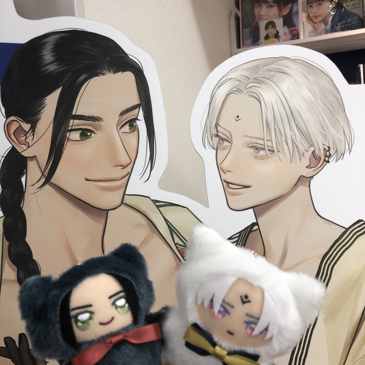 marui0615's tweet image. #fromRED3rdAnniv
初日に行けました！3周年おめでとうございます👏👏👏
ちみけもマスコット可愛すぎて🥹🫶
展示スペースも最高でした！
幸せな空間をありがとうございます🙇‍♀️
アルトぬいとエルヴァぬいでたくさんお写真撮ります📸

#夜明けの唄
ユノイチカ先生(@yuno_popo )