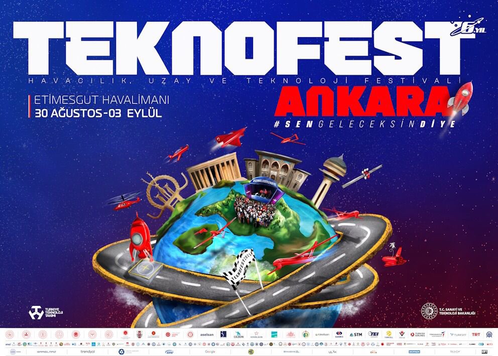 🚀TEKNOFEST ANKARA için geri sayım başladı!Son 2️⃣6️⃣Gün 
Türkiye'nin bilim ve mühendislik alanlarında yetişmiş insan kaynağını artırmayı hedefleyen Havacılık,Uzay ve Teknoloji Festivali TEKNOFEST 2023” 30.08/03.09 tarihleri arasında Ankara Etimesgut Havalimanında gerçekleşecektir.
