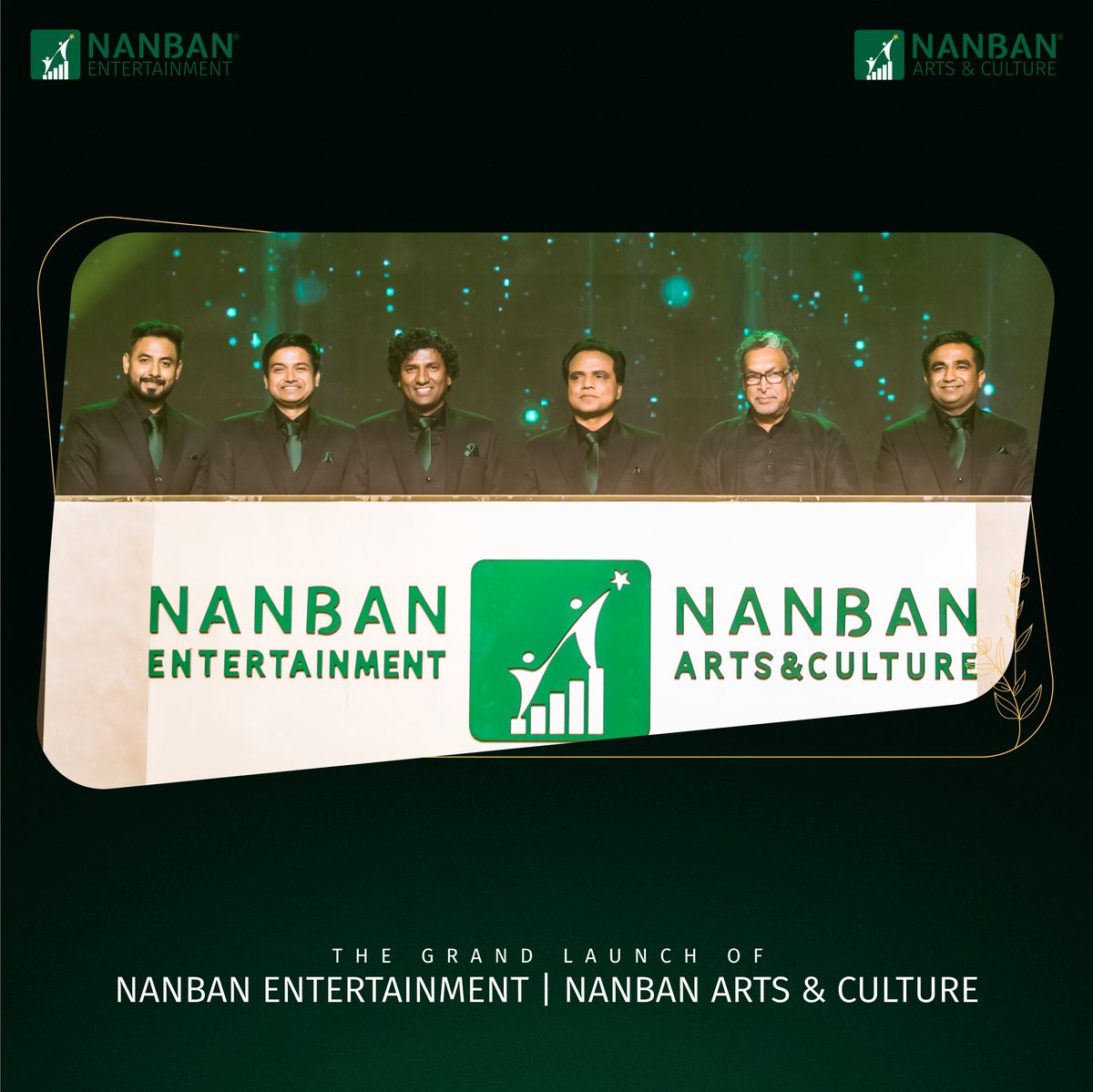 NanbanEntIndia's tweet photo. 🥂Here's to the great beginning of Nanban Entertainment and Nanban Arts &amp; Culture🌟

#NanbanEntertainmentLaunch #NanbanArtsAndCultureLaunch 

@nanban_group @NanbanNarain @NanbanEntIndia @Aariarujunan @proyuvraaj https://t.co/8o6thOZFE8