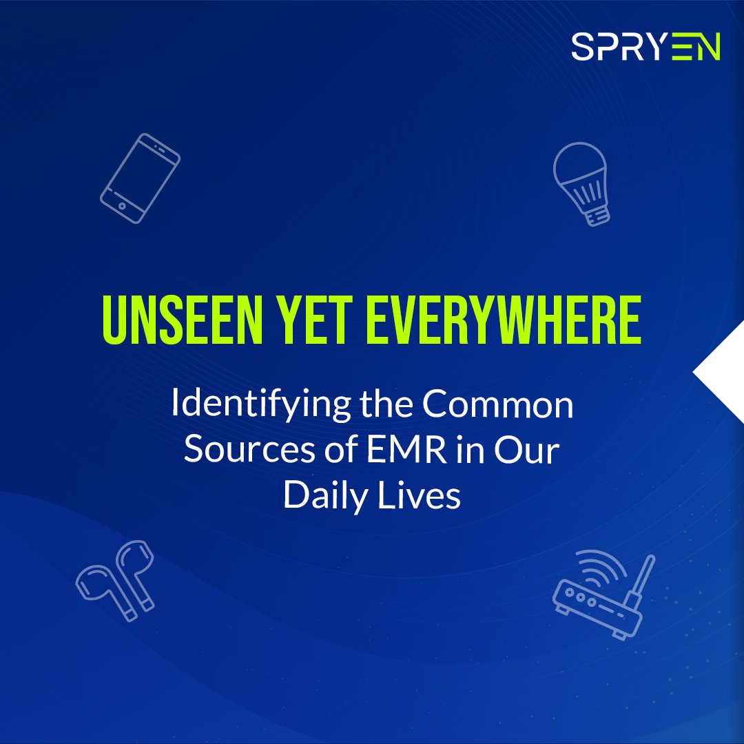 SpryenSolutions's tweet photo. From the sun to our smartphones, EMR is all around us. Join us as we uncover the common sources of EMR in our daily lives.
#EMR #SPRYEN #UnseenYetEverywhere https://t.co/hLoqTyR1Sb