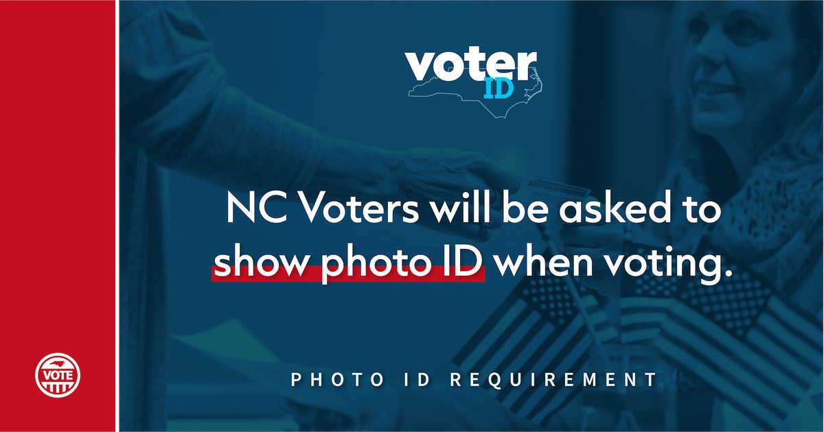 REMINDER: All county boards of elections can now print FREE photo ID cards for registered voters in their county who need an acceptable form of ID. Press release: bit.ly/3rUePe7 #NCpol #YourVoteCountsNC