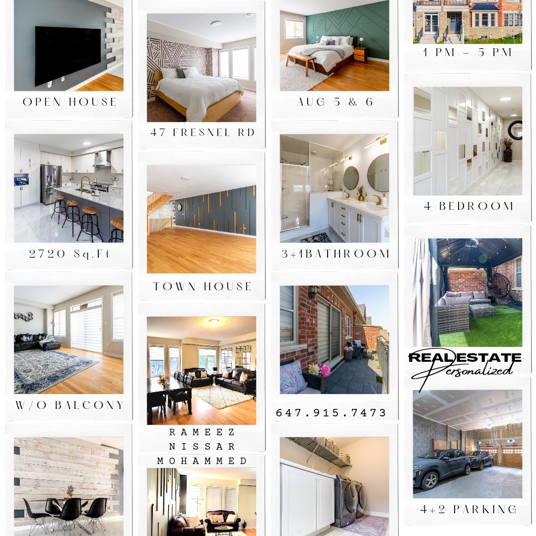IsmiRameez's tweet photo. OPEN HOUSE, 47 FRESNEL RD, BRAMPTON
SATURDAY AUGUST 5TH &amp; SUNDAY AUGUST 6TH
1.00 PM - 5.00 PM
More Info, Rameez @ 647-915-7473 

#forsalehouse #forsalehome #forsale #forsalebrampton #homesforsale #realestate #forsaletownhouse #realtor #realestateinvestor #realestateforsale https://t.co/a1KpMq7h4l