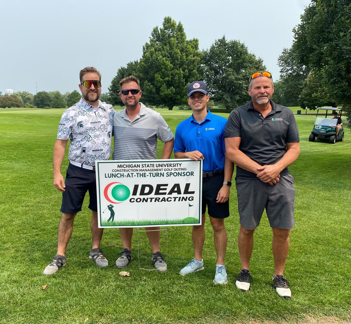 IdealDetroit's tweet photo. We were proud to support and attend the 24th Annual MSU Construction Management Alumni Golf Outing! Ideal Contracting is fortunate to have many MSU alums on our staff, and we value our partnership with the university that supports our Build U Internship Program. https://t.co/YeMkIfMO7h