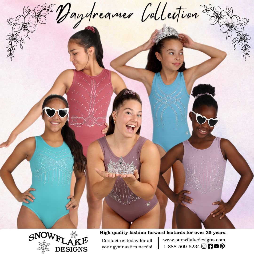 InsideGym's tweet photo. #sponsored Meet the Daydreamer Collection! 💖 These gymnastics leotards will bring peaceful and elegant vibes to the gym all summer long.
Head to https://t.co/ZXAX3xNi7T to start shopping for your favorite gymnast 🛍️💞
#usclassic #gymnastics #insidegym #leotards #apparel https://t.co/pCPmfvUiVx