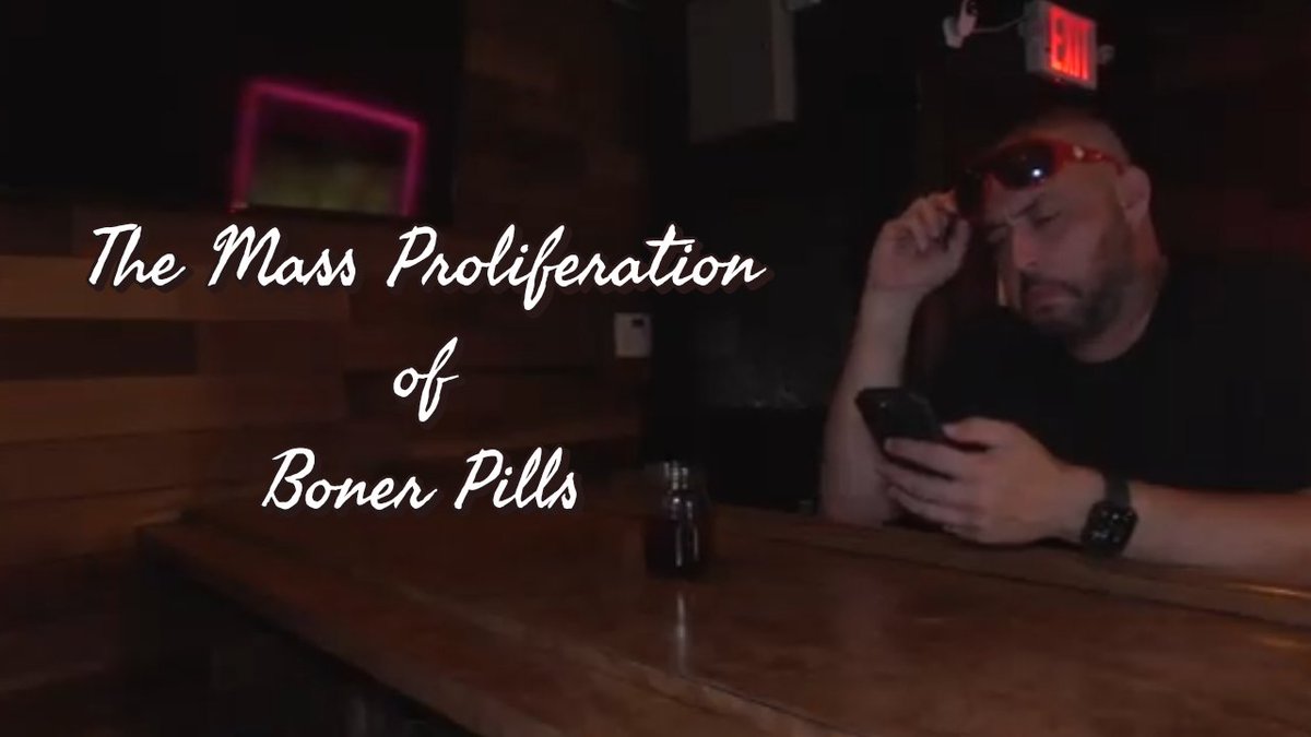 _Channel434's tweet photo. The Mass Proliferation of Boner Pills

SUMMARY: A bartender hears all about the mass proliferation of boner pills from one of his regular customers.

STARRING: @ShaneKarma &amp; @MrRi0t

https://t.co/o1cXRYzuCw https://t.co/bZedV3ulHe