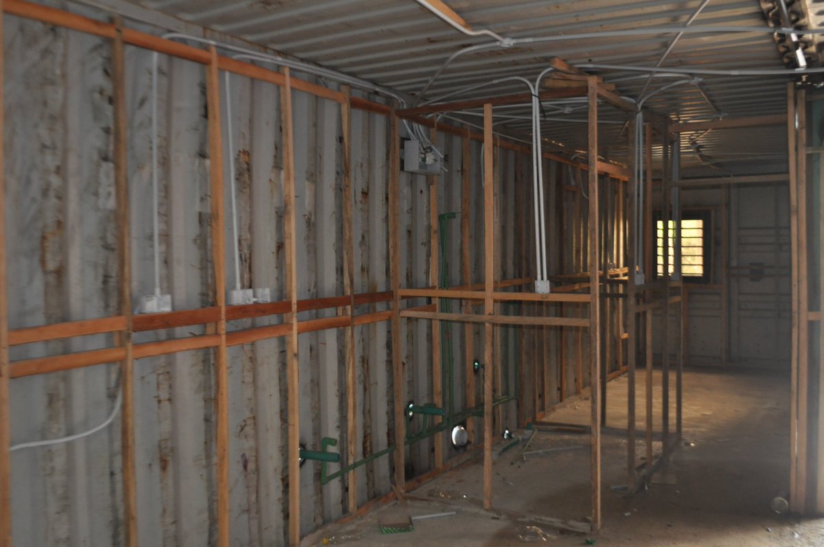 TempohousingNg's tweet photo. With rain falling almost every day in Nigeria, many structures that are not properly treated would start experiencing fungal growth, gradually causing deterioration. This is why @TempohousingNg we properly insulate our container structures to avoid such circumstances https://t.co/MgIobr5Nfl