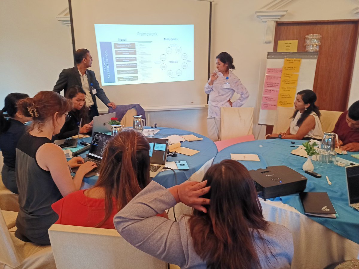 HERDIntl's tweet photo. Nepal and the Philippines teams have drafted separate frameworks for capacity assessment for #HPSRIs. Now, they're analyzing commonalities & differences to generate basic foundation for common framework as a separate output together! #HPSR
@AIHO_PH @results4dev @AccelerateHSS https://t.co/xDszjnzdFK
