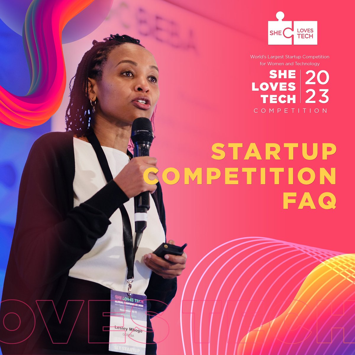 SheLovesTechOrg's tweet photo. Want to join the She Loves Tech Global Startup Competition 2023, but still have questions? Here are some FAQs to help you with the application process.

🙋‍♀️ What is considered "Technology"?
👥 Does my business need to have a female founder? Can I participate if I'm a man? https://t.co/4j0SvuoyLd