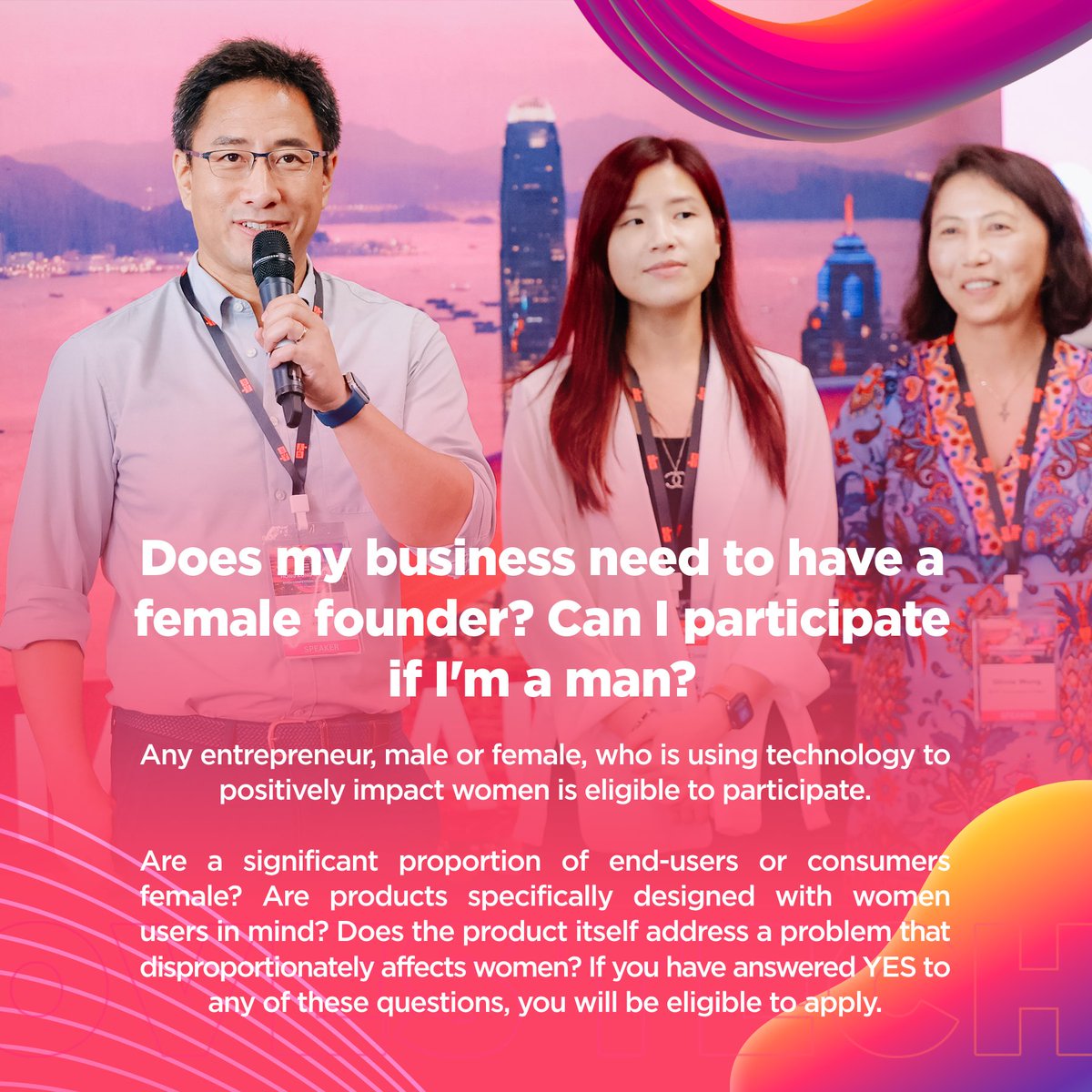 SheLovesTechOrg's tweet photo. Want to join the She Loves Tech Global Startup Competition 2023, but still have questions? Here are some FAQs to help you with the application process.

🙋‍♀️ What is considered "Technology"?
👥 Does my business need to have a female founder? Can I participate if I'm a man? https://t.co/4j0SvuoyLd