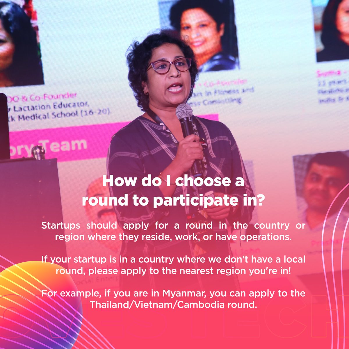 SheLovesTechOrg's tweet photo. 💲 Can I participate if my company's valuation is more than US$5M?
🌐 How do I choose a round to participate in?
🥇 What do I win in the She Loves Tech Competition?
🎤 How do I enter the competition?

Still unsure about something? https://t.co/jftWseapjy