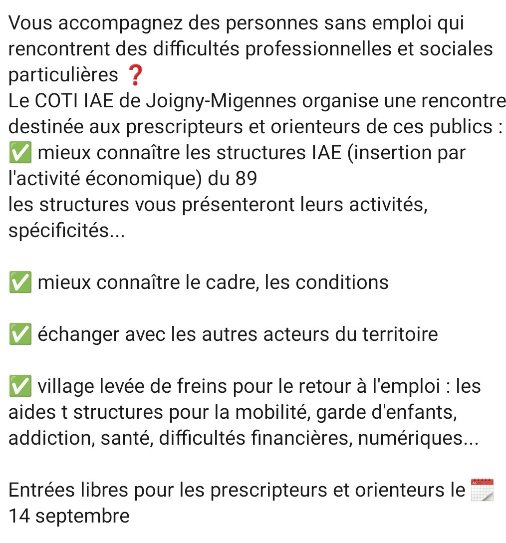 ❓️découvrir, connaître et collaborer avec les structures #IAE
🤝 ensemble pour aider nos publics 🚀 retour à l'emploi