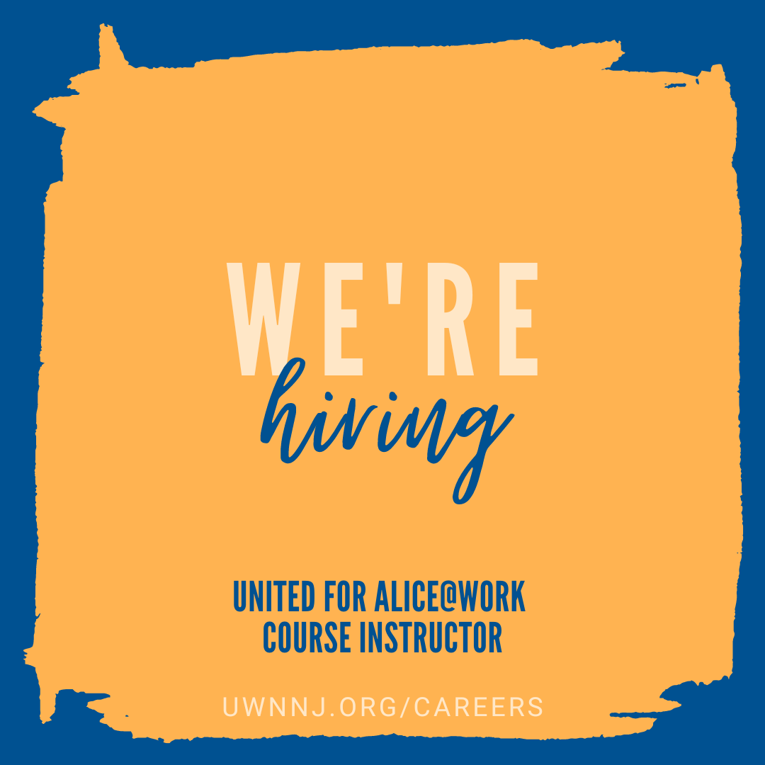 ALICE@Work helps employers understand their low-wage ALICE workers’ experiences and implement practices to boost career mobility &amp; financial stability. We're seeking a course instructor to help employers create and maintain quality jobs. Could this be you? uwnnj.org/careers
