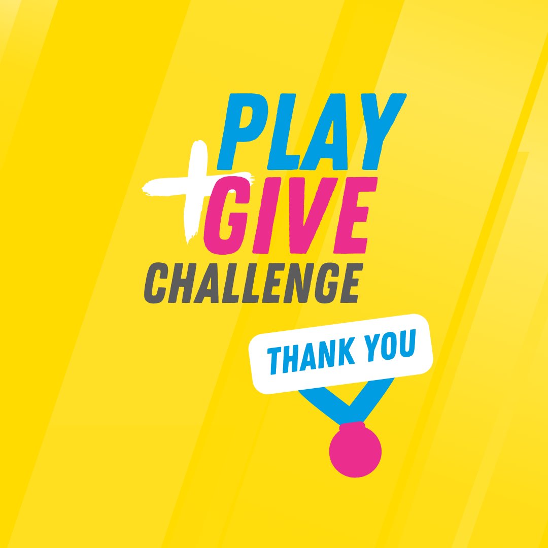 Thank you to everyone who took part in the Play and Give Challenge. We hope you enjoyed getting active and working together to support your chosen charity 👏

#PlayAndGive23