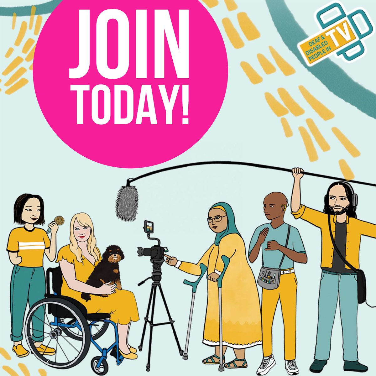 DisabledInTV's tweet photo. DDPTV has loads of exciting Drama, Comedy, FactEnt, Documentary &amp; Realty Networking Sessions coming up.

If you are Deaf, Disabled and/or Neurodiverse in TV, join DDPTV today!

https://t.co/Y7SPC8NWcB
#PleaseRT #1stAD #2ndAD #DoP #MakeupArtist #TVDirector #TVProducer #Production https://t.co/GOUC5pgOtc