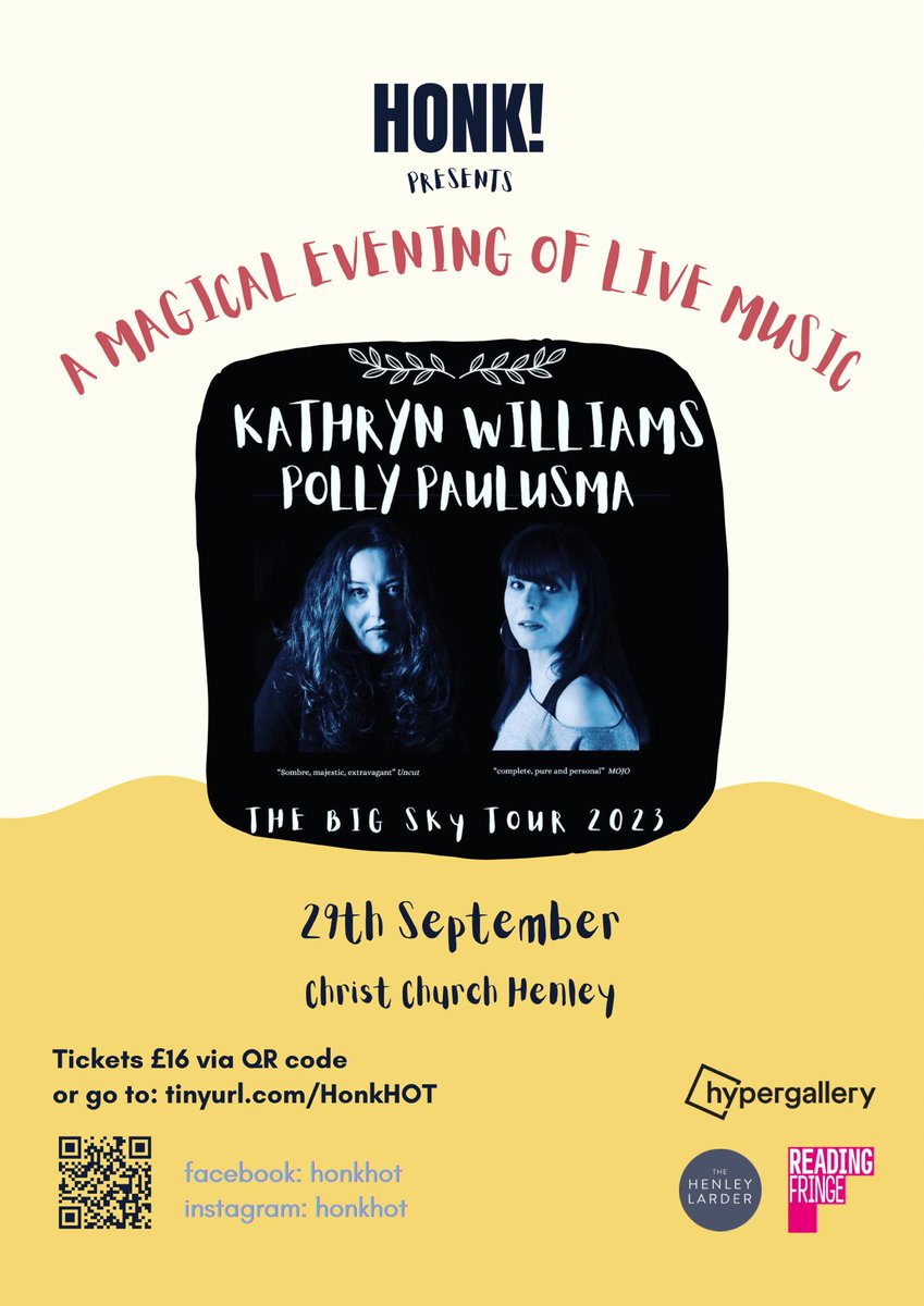 A special gig next month here in Henley!
eventbrite.co.uk/cc/honk-811469