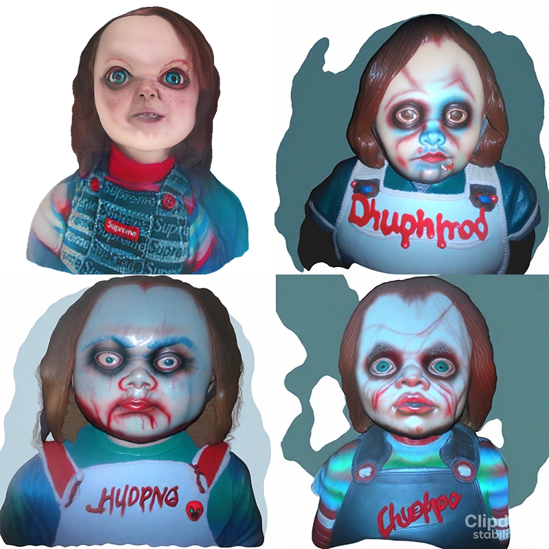 FLDiGiTaL972's tweet photo. GM🎨 Unleashed my inner artist with Chucky! Used Blender's Face Builder for an avatar makeover. 🤖 Combined it w #SDXL1 &amp; Reimagine XL. 🌌 Fell dwn rabbit hole of creativity!#AI #horror #tech  #StableDiffusionMagic #creators #artist #AITech @Blender #chucky #fridaymorning https://t.co/IPzA7pgp39