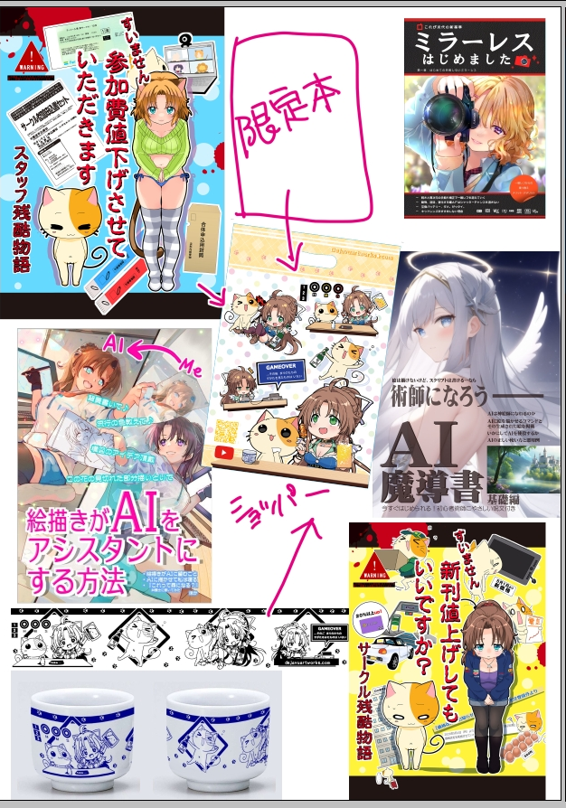 会場限定ものを除く商品をBoothに追加しました コミケ会場では、バグセットも用意してるので、安心してサークルまで来てね◝(⁰▿⁰)◜
https://t.co/XCAylgXDs7 