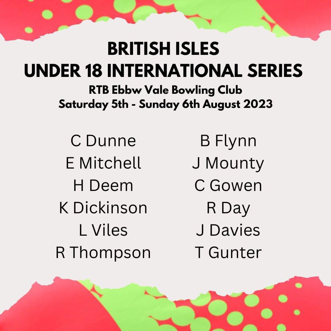 Llandrindod Wells Bowling Club would like wish member Cara Dunne all the very best this weekend in the U18 Mixed International Series being held in Ebbw Vale.

Cara in her first season playing outdoor bowls has been chosen to represent Wales against England, Ireland &amp; Scotland.