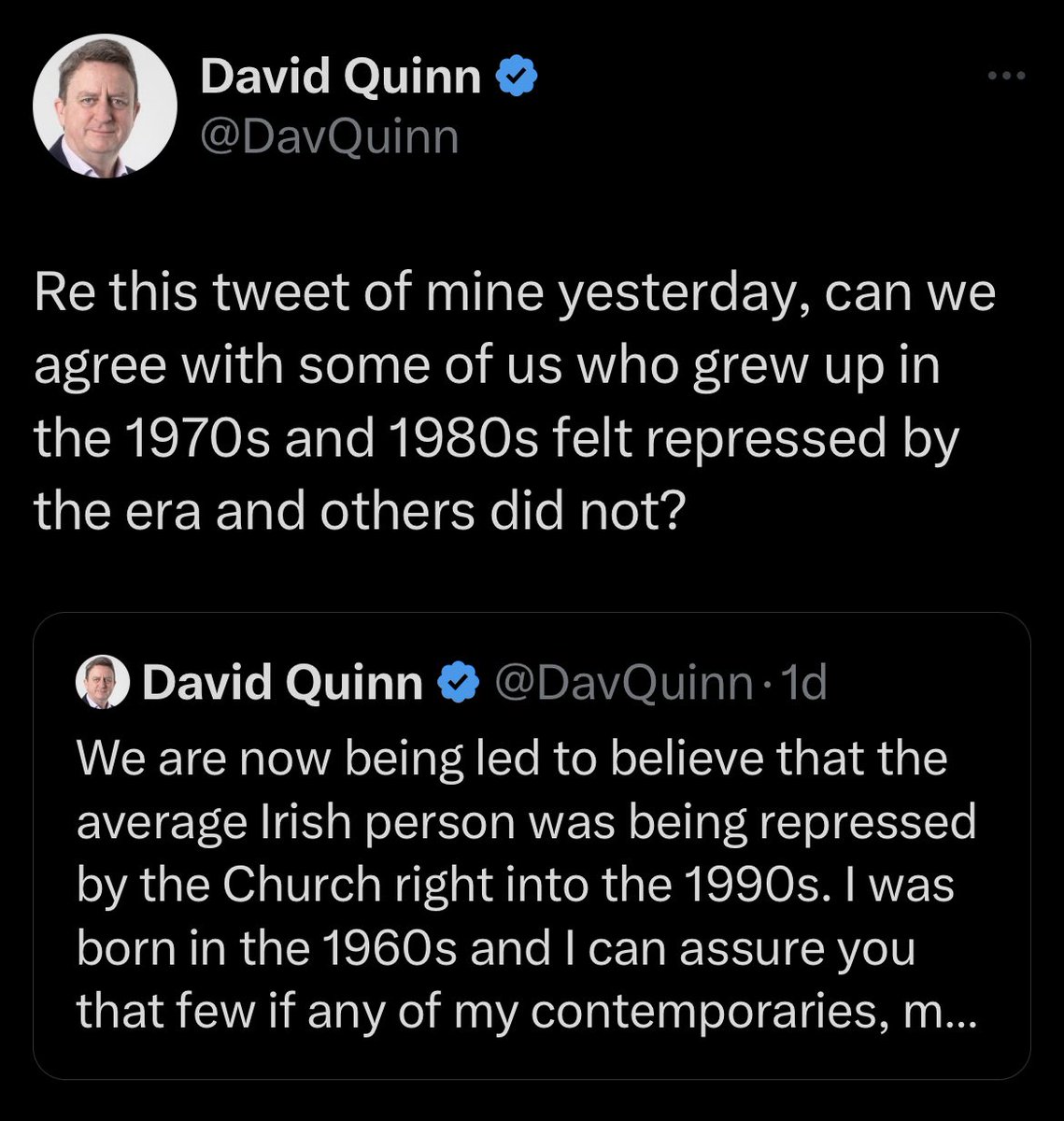 “Oh for God’s sake can we not all just agree that white people in apartheid South Africa didn’t feel repressed?!” He really is the most ridiculous little man