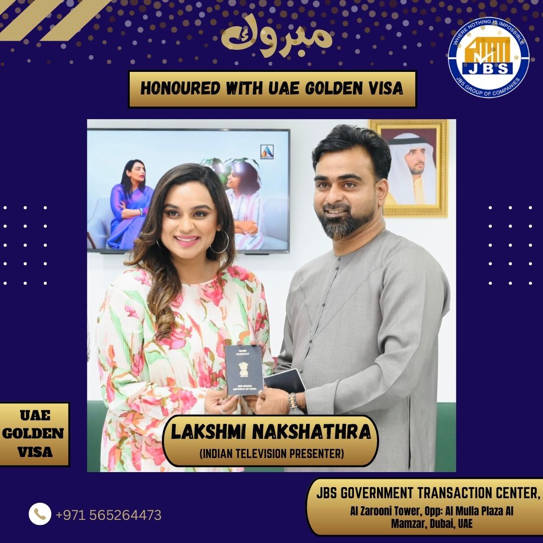 JbsTourism's tweet photo. CONGRATS  LAKSHMI NAKSHATHRA                       #goldenvisa #uae  #businesssetup #dubai #uae #business #companyformation #dubaibusiness #entrepreneur #dubailife #abudhabi #mydubai #companysetup #companyformationuae #businessindubai #emirates #uaebusiness https://t.co/R0wEOsc0Ua