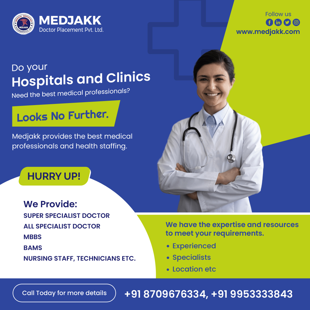 medjakkmed's tweet image. Attention Hospitals and Clinics! 🏥 Looking for the Best Medical Professionals? Look No Further! Medjakk Delivers Top-tier Medical Talent and Expert Health Staffing Solutions. Elevate Your Patient Care Today! 💼
#Medjakk #HealthcareExcellence #MedicalStaffingSolutions