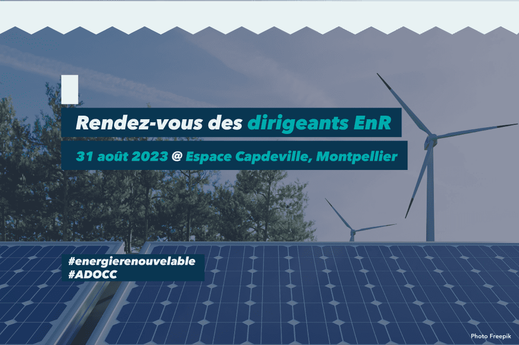 ADOCC_'s tweet photo. Les énergies renouvelables en @Occitanie ?
On en parle le 31 août à l'espace Capdeville à #Montpellier lors du RDV des dirigeants EnR autour de la dynamique des #EnR ! ♻️🔋

Notez déjà la date, le programme arrive sous peu !
👉https://t.co/DDAHLlJ81a https://t.co/82ziwpctgP