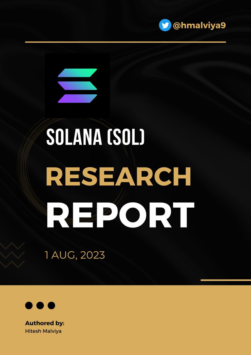 hmalviya9's tweet photo. I spent 100+ hours writing a detailed 14-page research report on Solana. $SOL

I can easily charge $100 for the report. 

But, it's FREE for next 3 days. 

Just LIKE, RT and COMMENT 'send' and DM ‘Hi’ , I’ll reply back with link to download the report. 

(must be following) https://t.co/oE9rNbVcSW