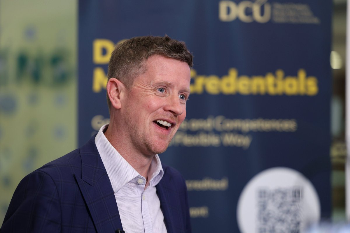 DCU's tweet photo. The DCU Studio FinTech Micro-Credentials event was held yesterday on our DCU Alpha Campus. A spotlight was placed on the skills gaps in the FinTech sector and there was an interactive presentation by @MichaelMDowling of @BusinessDCU on FinTech offerings. #DCUMicroCredentials https://t.co/8F7DiVzK4N