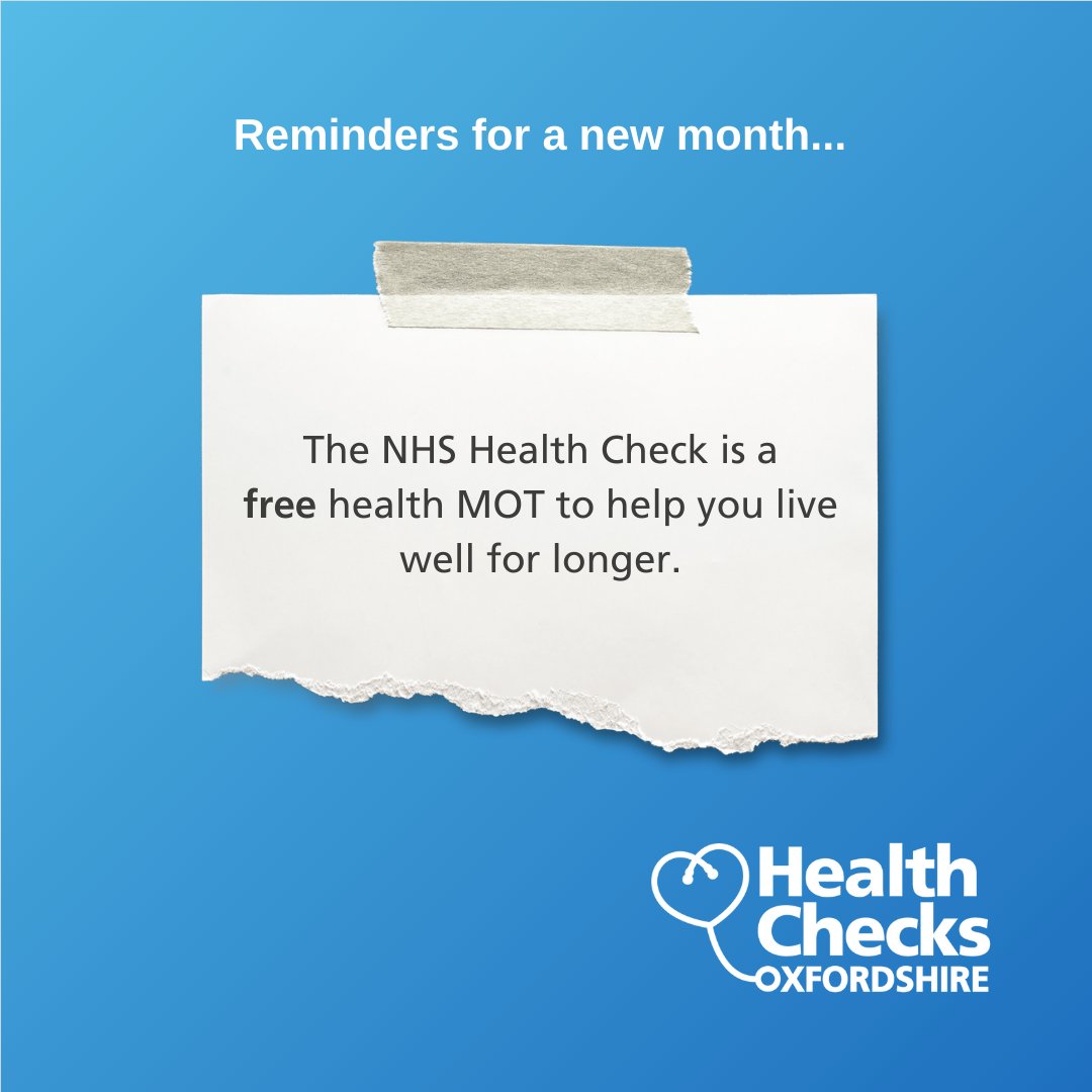 Health Checks Oxfordshire tweet media