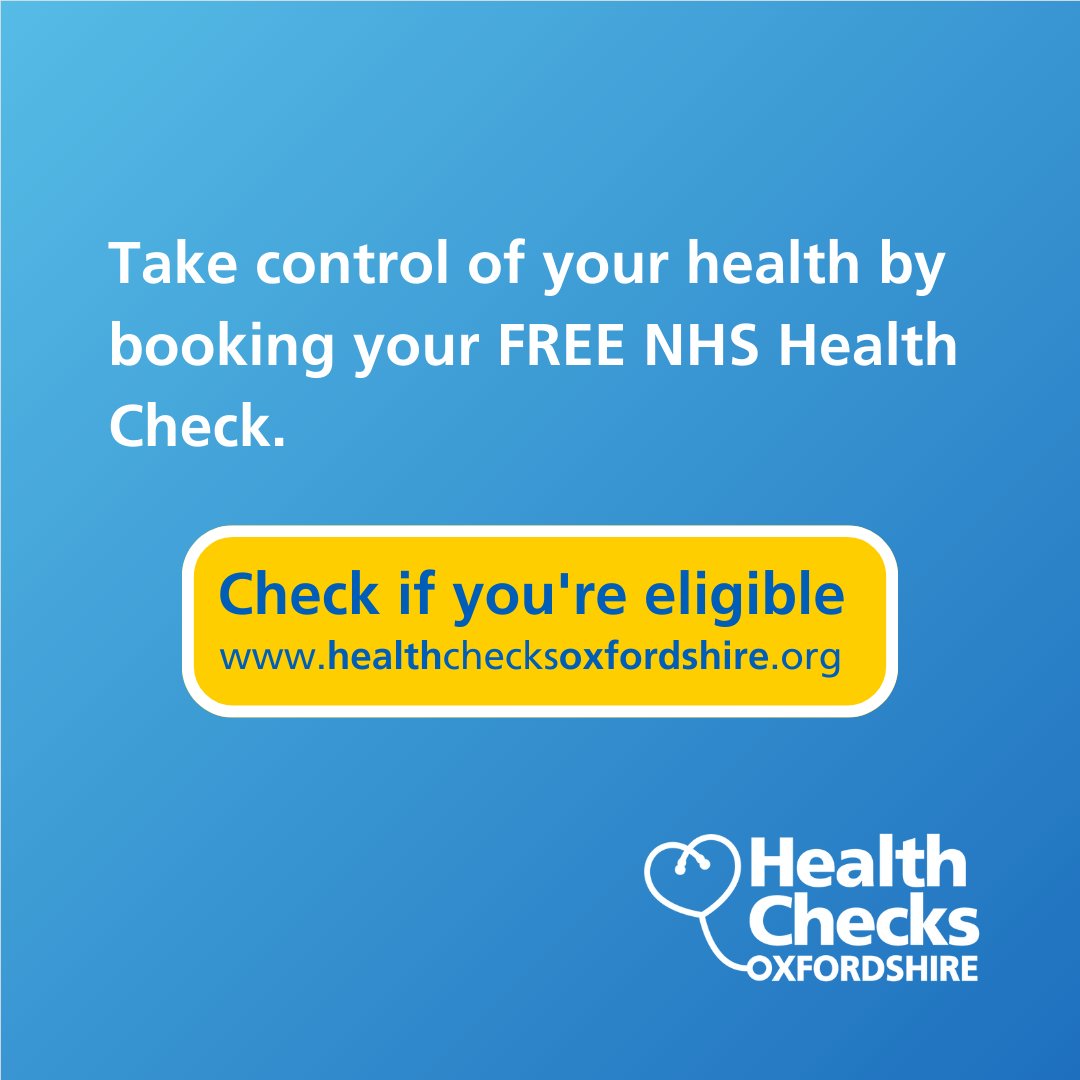 It's vital to prioritise your health all year round, but especially so at the start of a new month. Join the rest of the nation in taking control of your health this August. 

Check if you're eligible here: healthchecksoxfordshire.org/get-started/