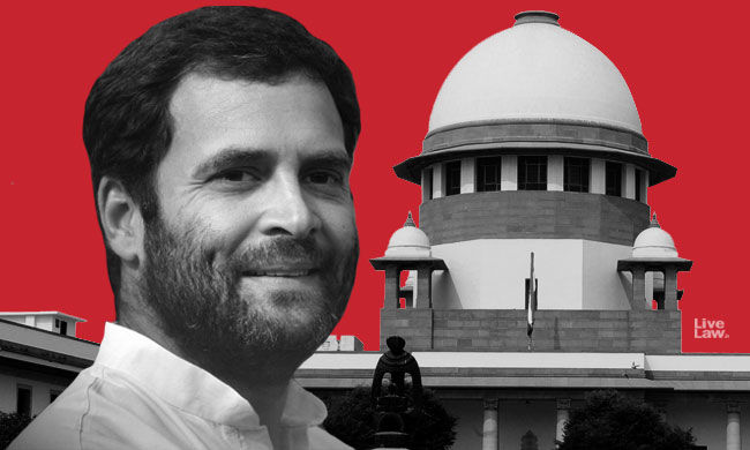 LiveLawIndia's tweet photo. #BREAKING 

#SupremeCourtofIndia stays Rahul Gandhi's conviction in criminal defamation case over 'Modi-Thieves' remark, which led to his disqualification from #LokSabha.

#RahulGandhi #SupremeCourt https://t.co/daXdQCqanC
