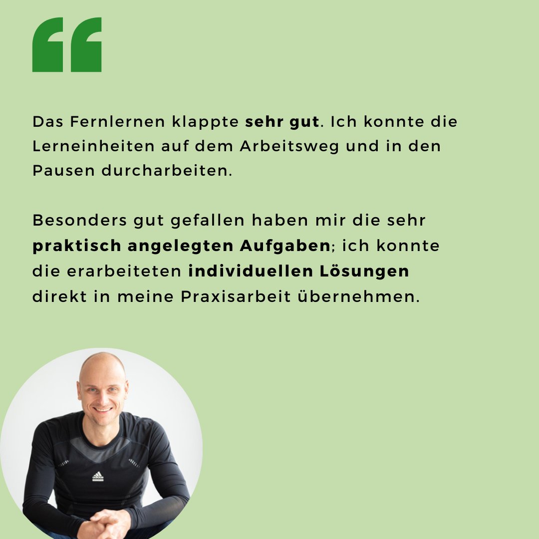 Stephan Stebner hat es geschafft, neben Job und Familie die #Weiterbildung zum Yoga-Lehrer erfolgreich abzuschließen und eine eigene Yogaklasse zu führen.

Herzlichen Glückwunsch, Stephan, zu Deiner abgeschlossenen Weiterbildung! Wir wünschen Dir weiterhin viel Erfolg! 🍀

#sgd