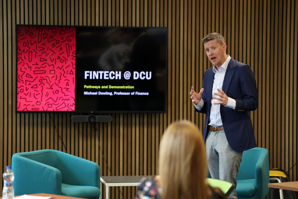 The DCU Studio FinTech Micro-Credentials event was held yesterday on our DCU Alpha Campus. A spotlight was placed on the skills gaps in the FinTech sector and there was an interactive presentation by @MichaelMDowling of @BusinessDCU on FinTech offerings. #DCUMicroCredentials