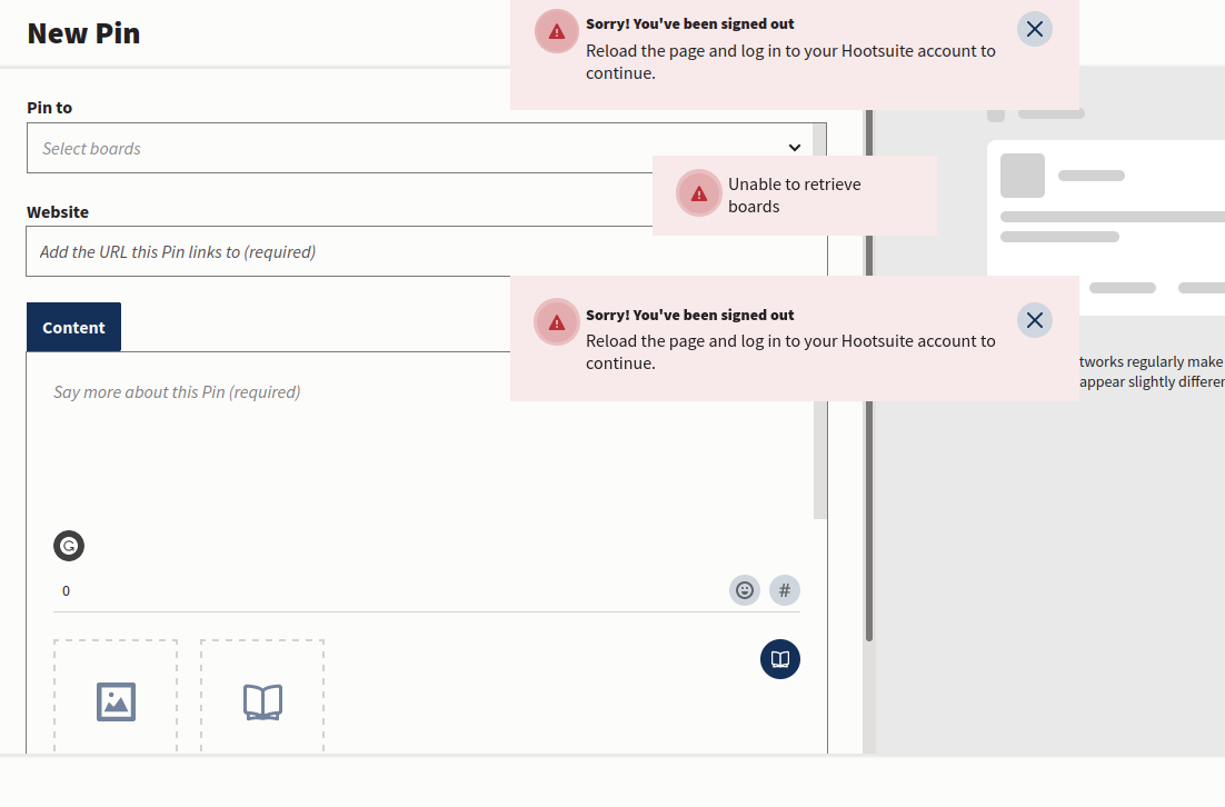 digidefense's tweet photo. @Hootsuite_Help This happens every time: https://t.co/WtGRcTx3Y3