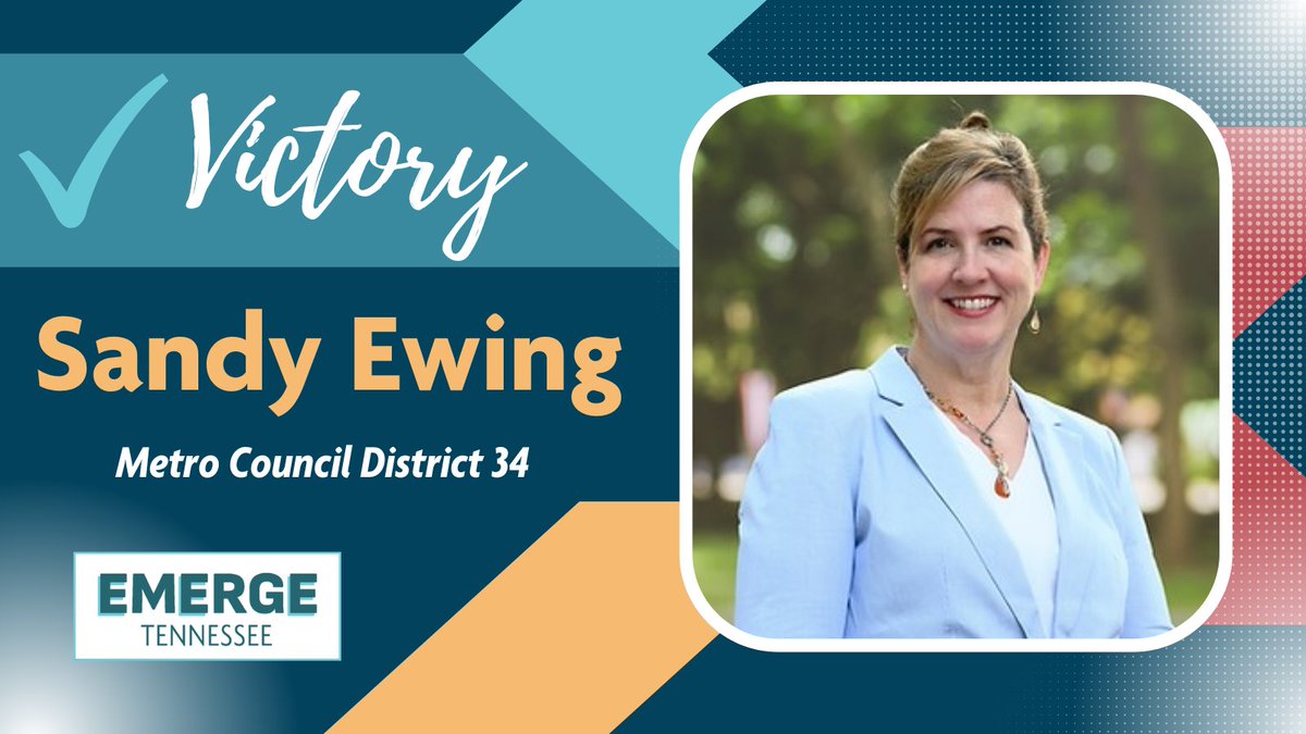 Congratulations to Councilwoman-elect Sandy Ewing!    

#Emergetn 
#herstory
#emergenow
