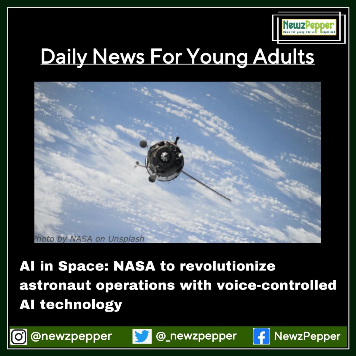 _newzpepper's tweet photo. Read This Article On Our Website 🌐
.
Link In Bio 💬
.
Register And Read On 🗞

#indianschools #news #newsupdate #newspaper #dailynews #dailynewspaper #follow #instadaily #instagram #ai #artificialintelligence #space #aiinspace #nasa #nasasocial https://t.co/sK7EUbL5mV