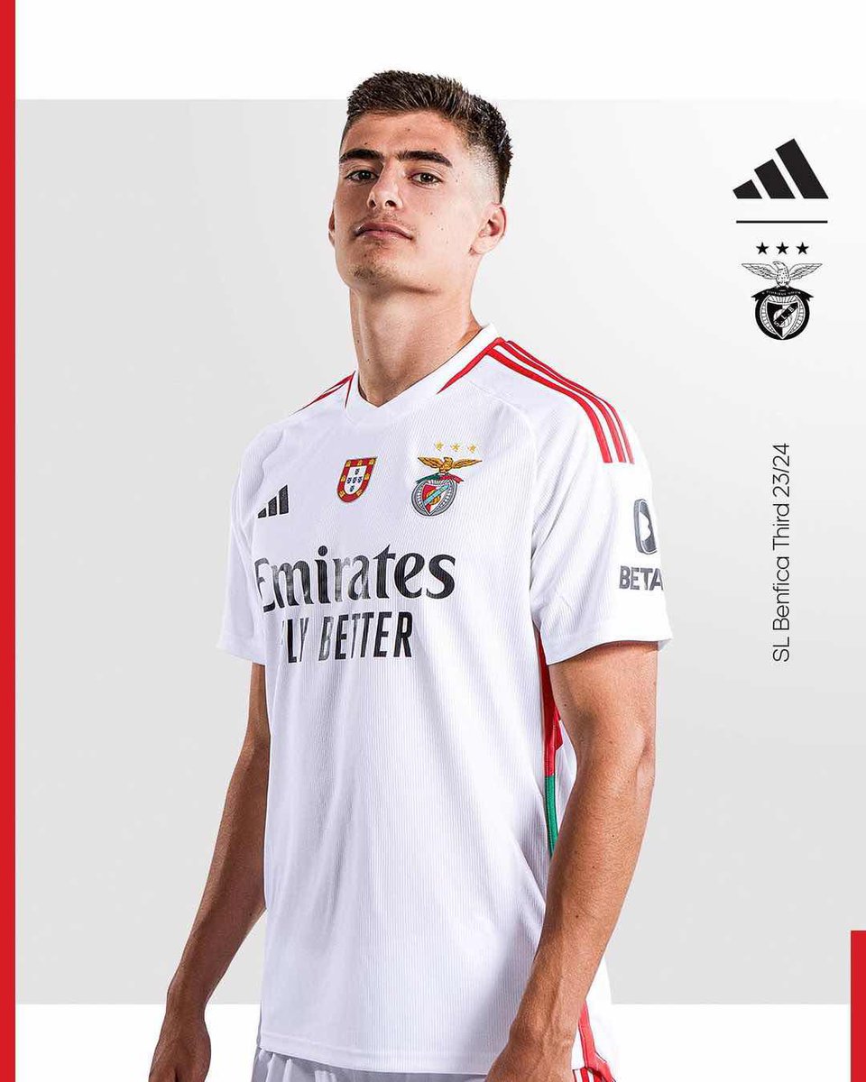 B24PT's tweet photo. O novo terceiro equipamento do Benfica ⚪️ https://t.co/GBfxlyjtpa