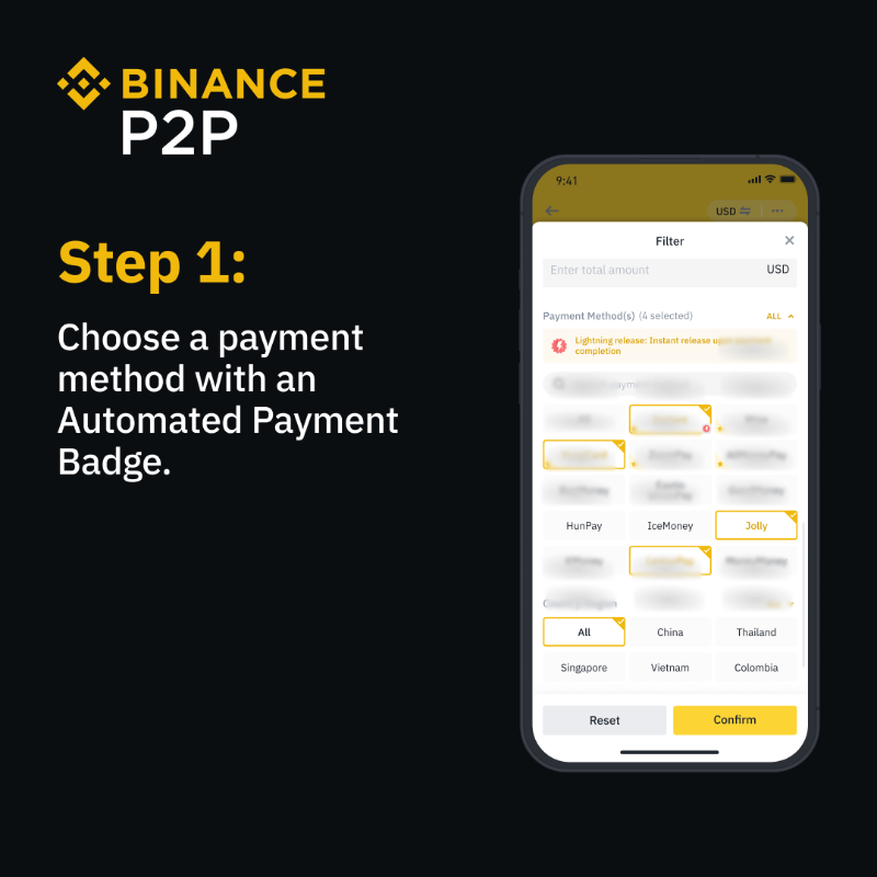 binance's tweet photo. Looking to get started with Automated Payments on #Binance P2P? 

Here's a simple guide to help you 👉
