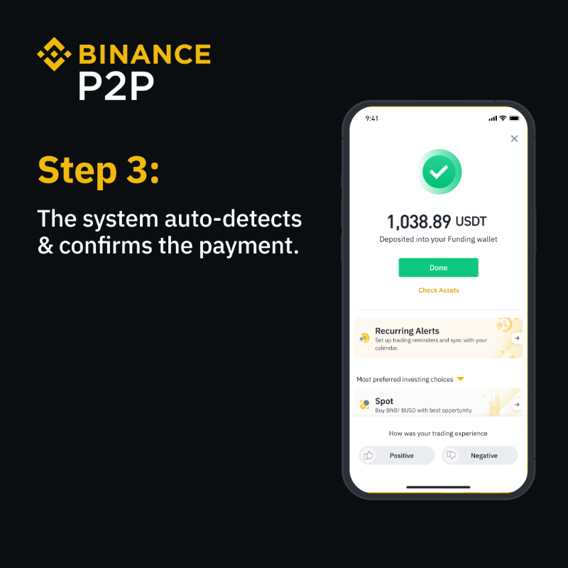 binance's tweet photo. Looking to get started with Automated Payments on #Binance P2P? 

Here's a simple guide to help you 👉